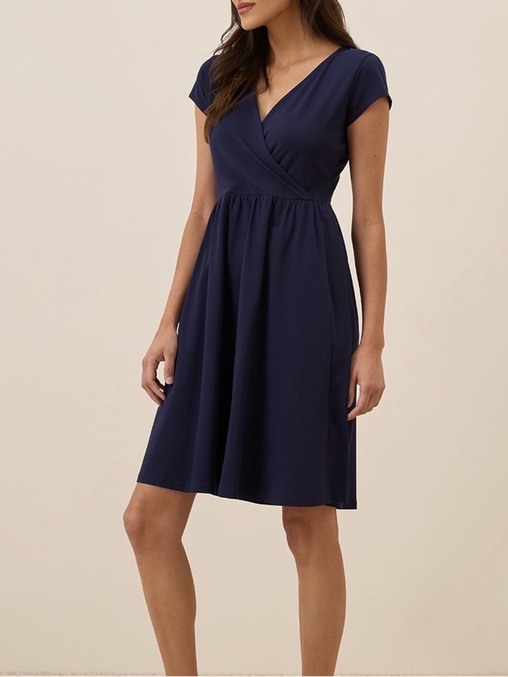 Pact Wrap-Front Midi Dress